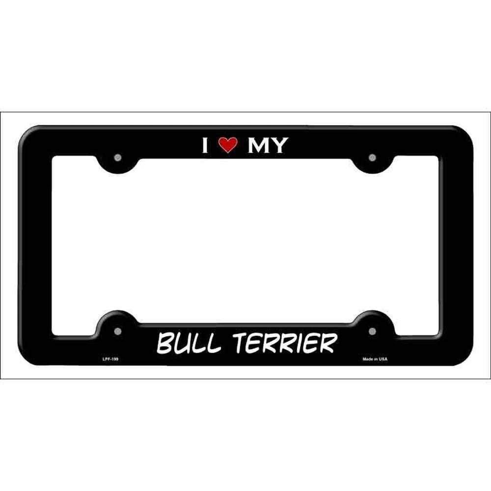I Love My Bull Terrier Metal License Plate Frame eBay Motors:Parts & Accessories:Car & Truck Parts & Accessories:Exterior Parts & Accessories:License Plates & Frames Style Your Walls